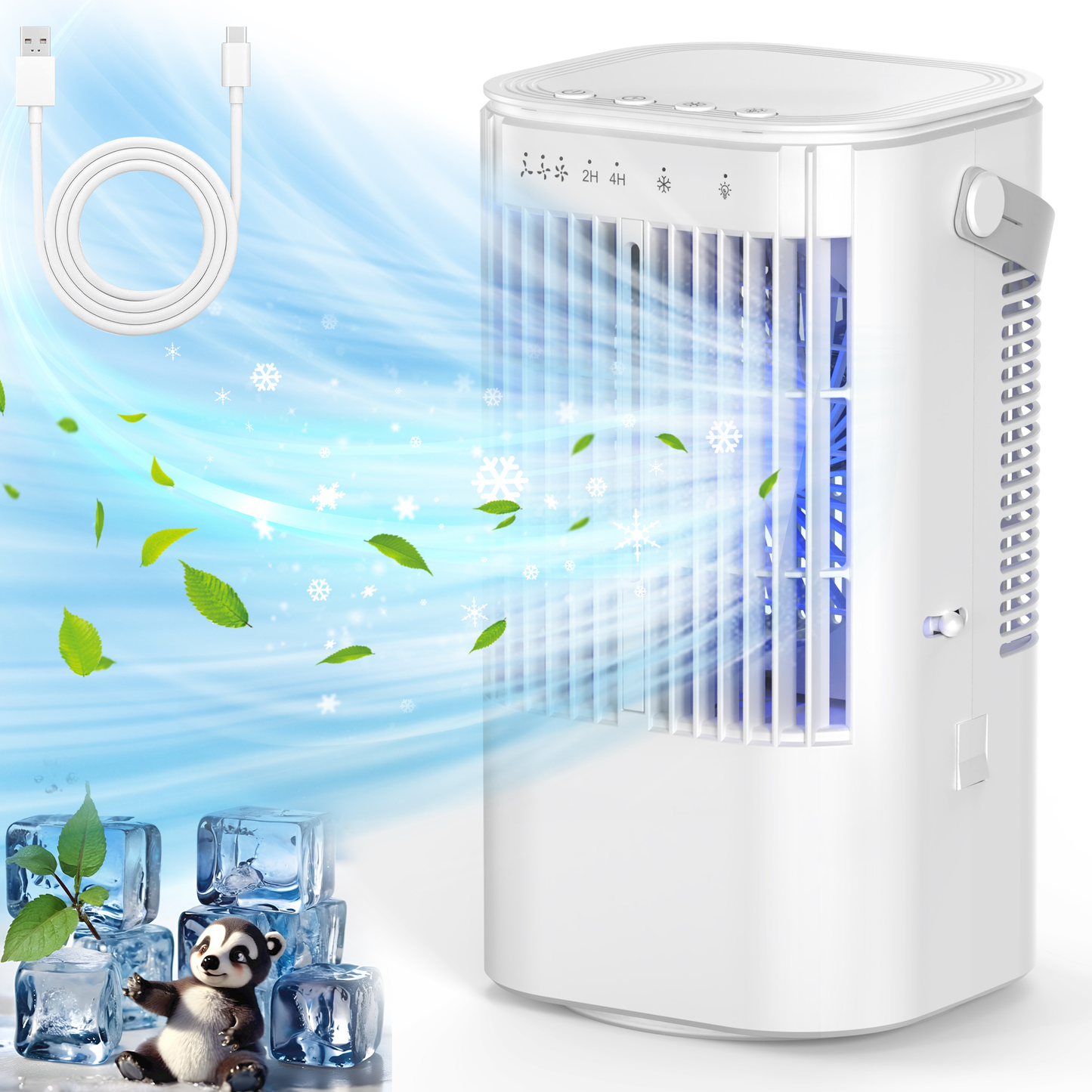 Mini Climatizador Inteligente con Humidificador