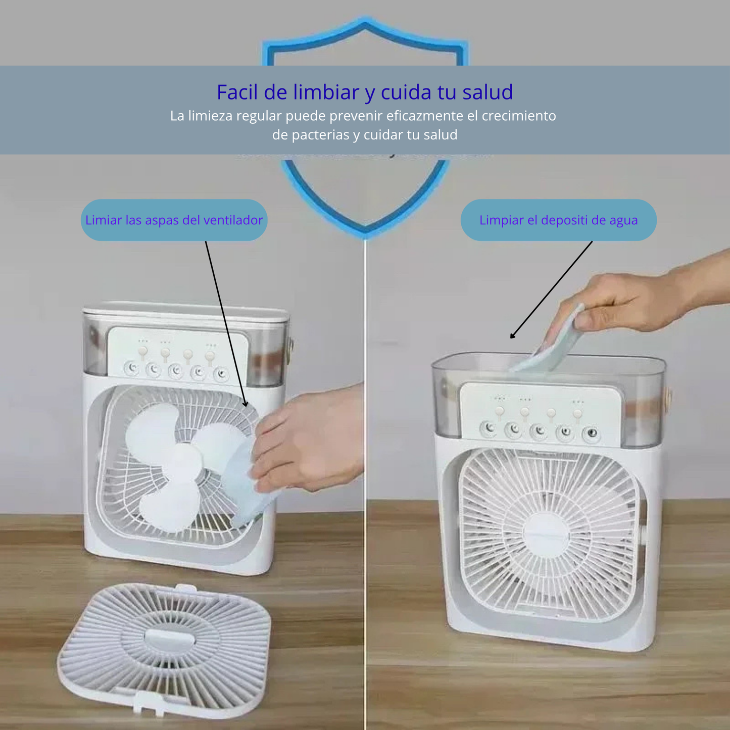 Ventilador nuevo 3 en 1, aire acondicionado, refrigerador de aire pequeño para el hogar, luz LED nocturna, humidificador portátil, ventilador de ajuste de aire, ventilador para oficina y hogar