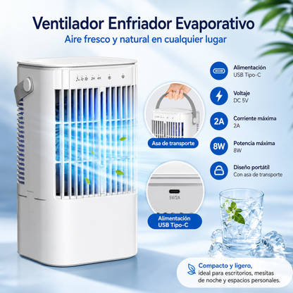 Mini Climatizador Inteligente con Humidificador