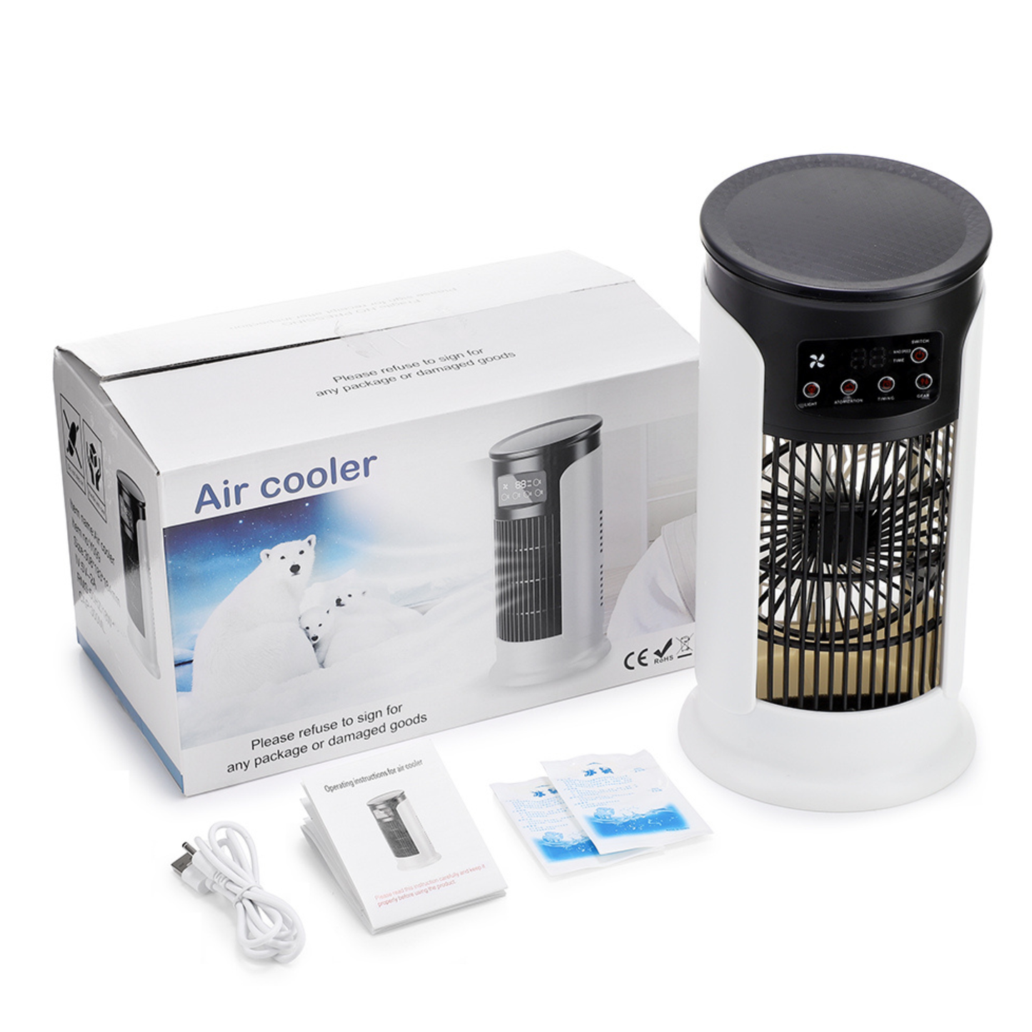 Mini Aire Portátil 3 en 1 – USB climatizador Portátil